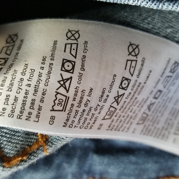 (30) RVCA Skinny Fit Denim Mid Rise Cropped Jeans Cotton Blend - Picture 6 of 10